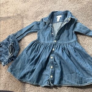 Polo by Ralph Lauren Blue Denim Kids Dress